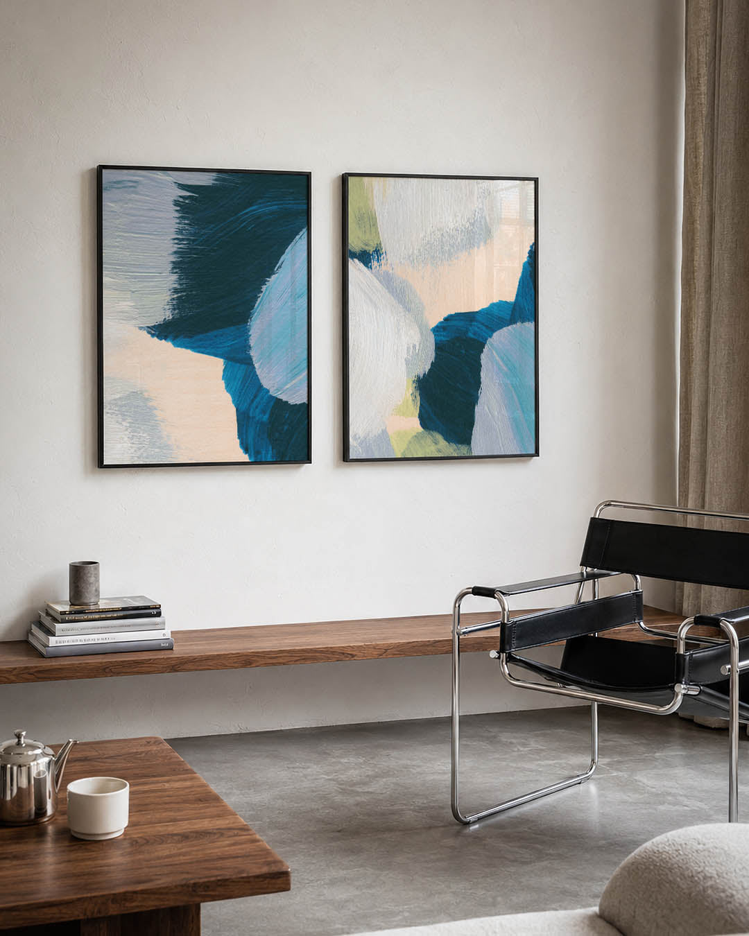 Kleurvlakken en lijnen Posterset
