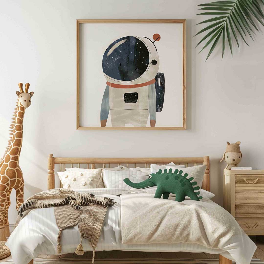 Astronaut met helm Poster