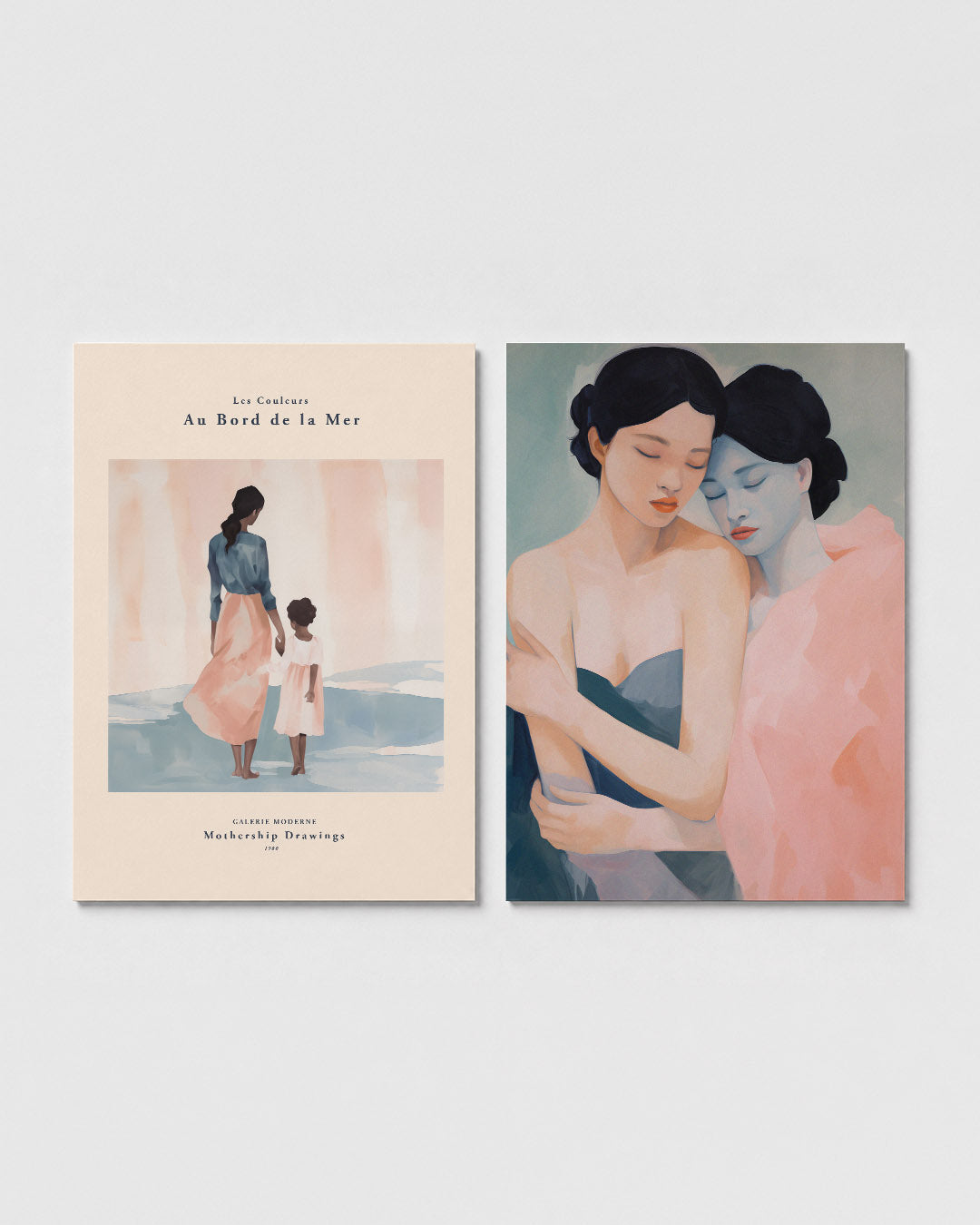 Zachte kleurvlakken Posterset