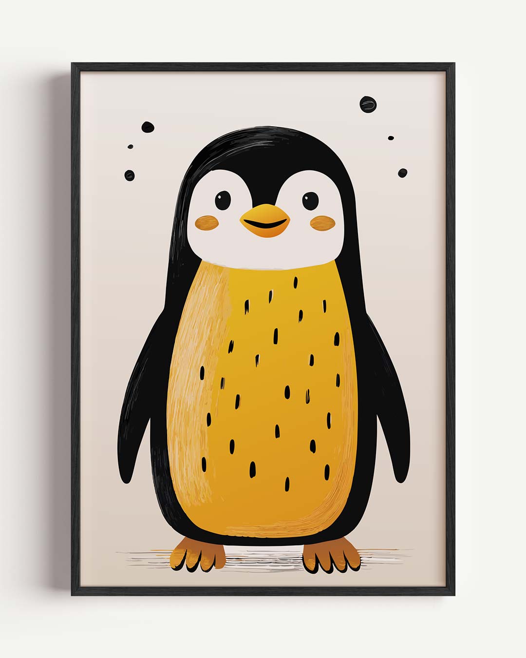 Vrolijke Pinguïn Illustratie Poster-WallArtistic