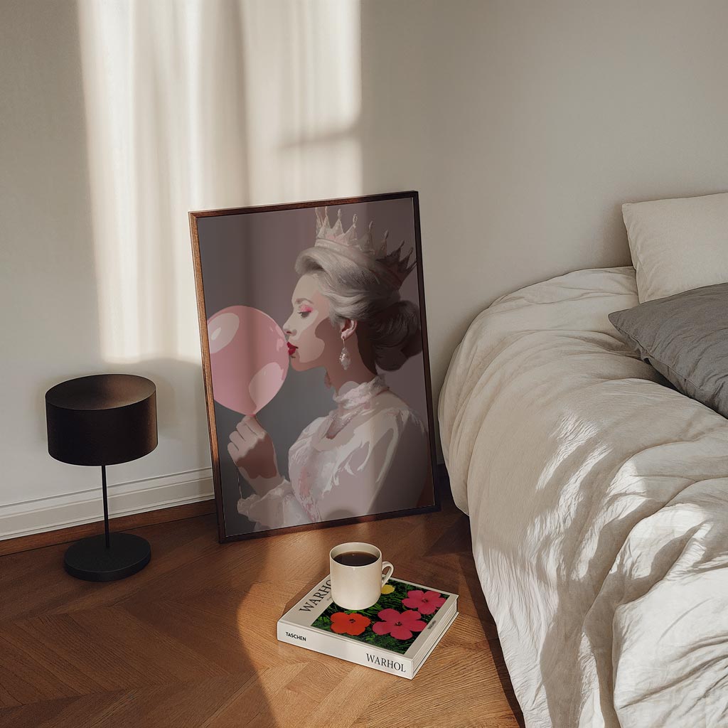 Koningin van Bubblegum Poster-WallArtistic