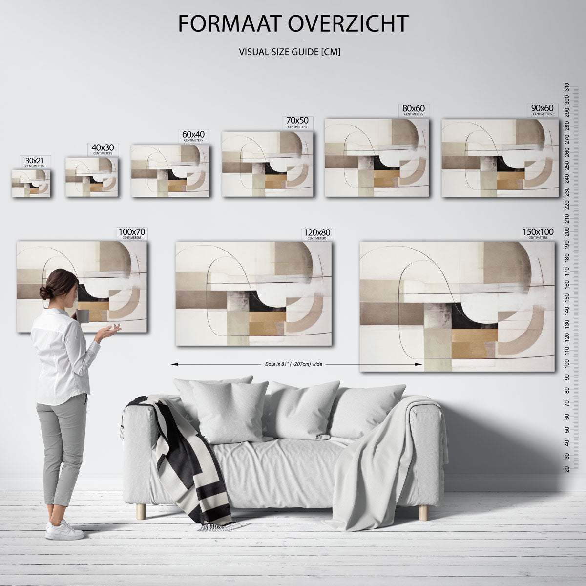 Abstracte vormen Poster