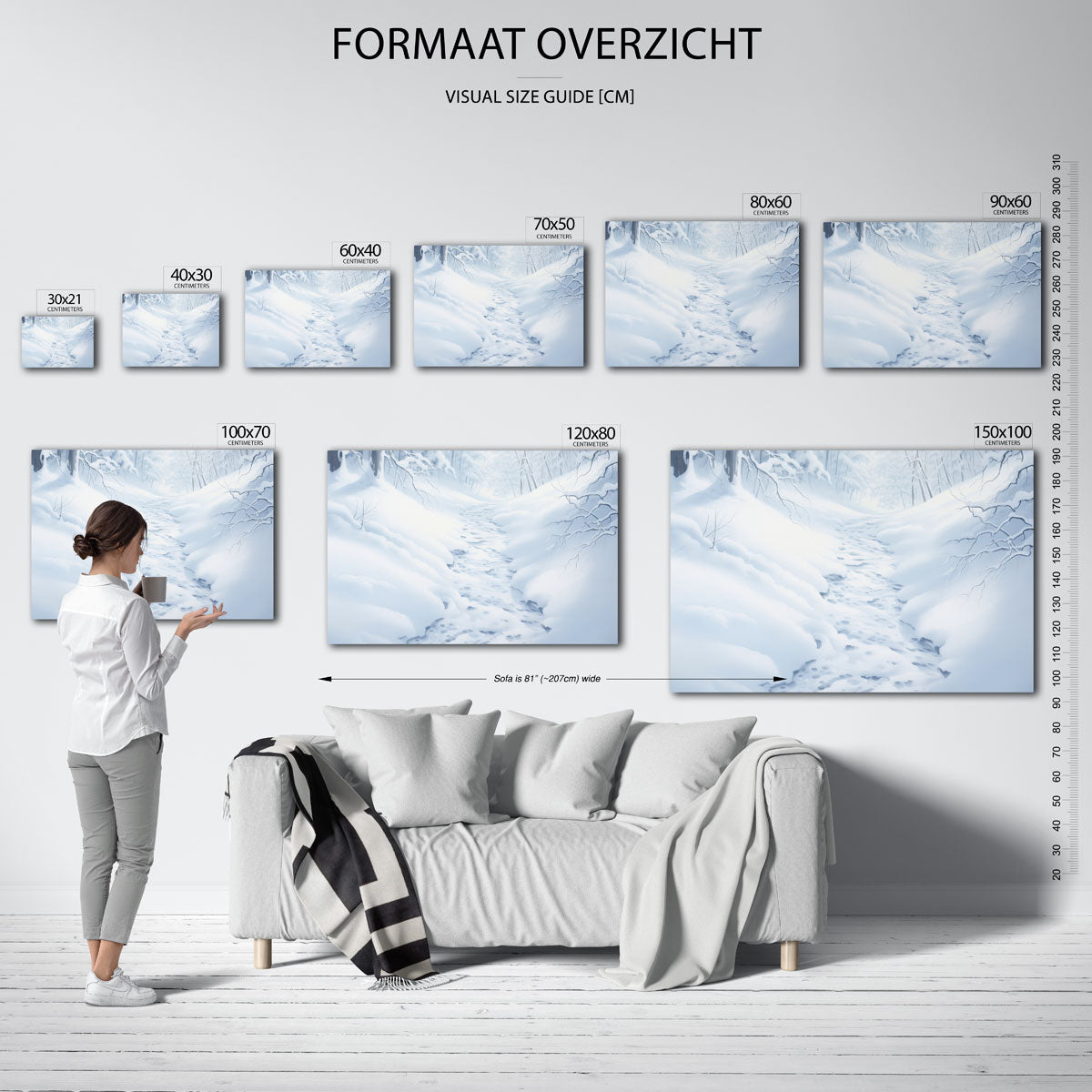 Sneeuwlandschap Poster