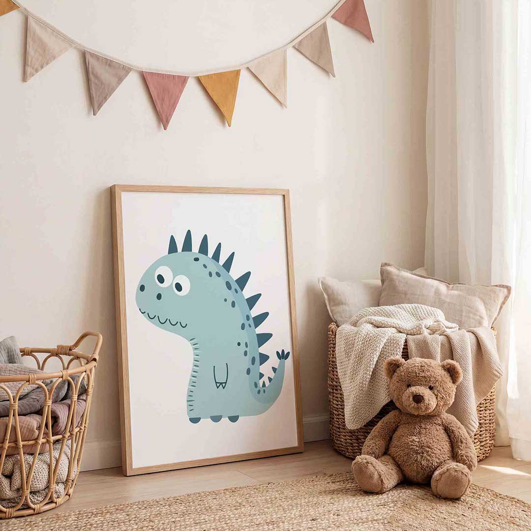 Schattige dinosaurus Poster