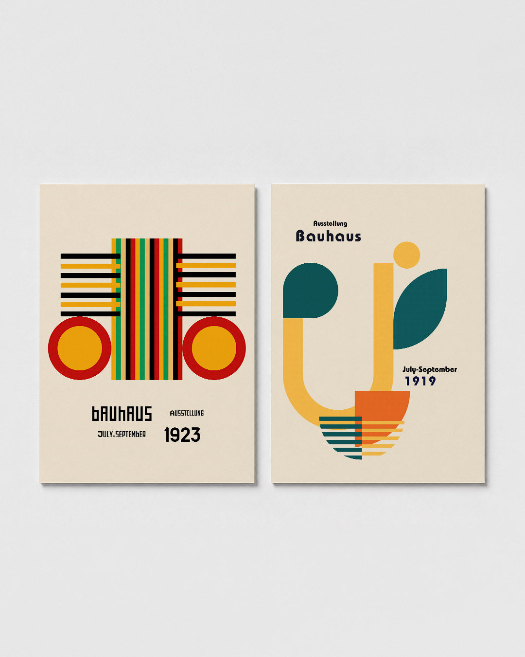Kleurrijke lijnen Posterset