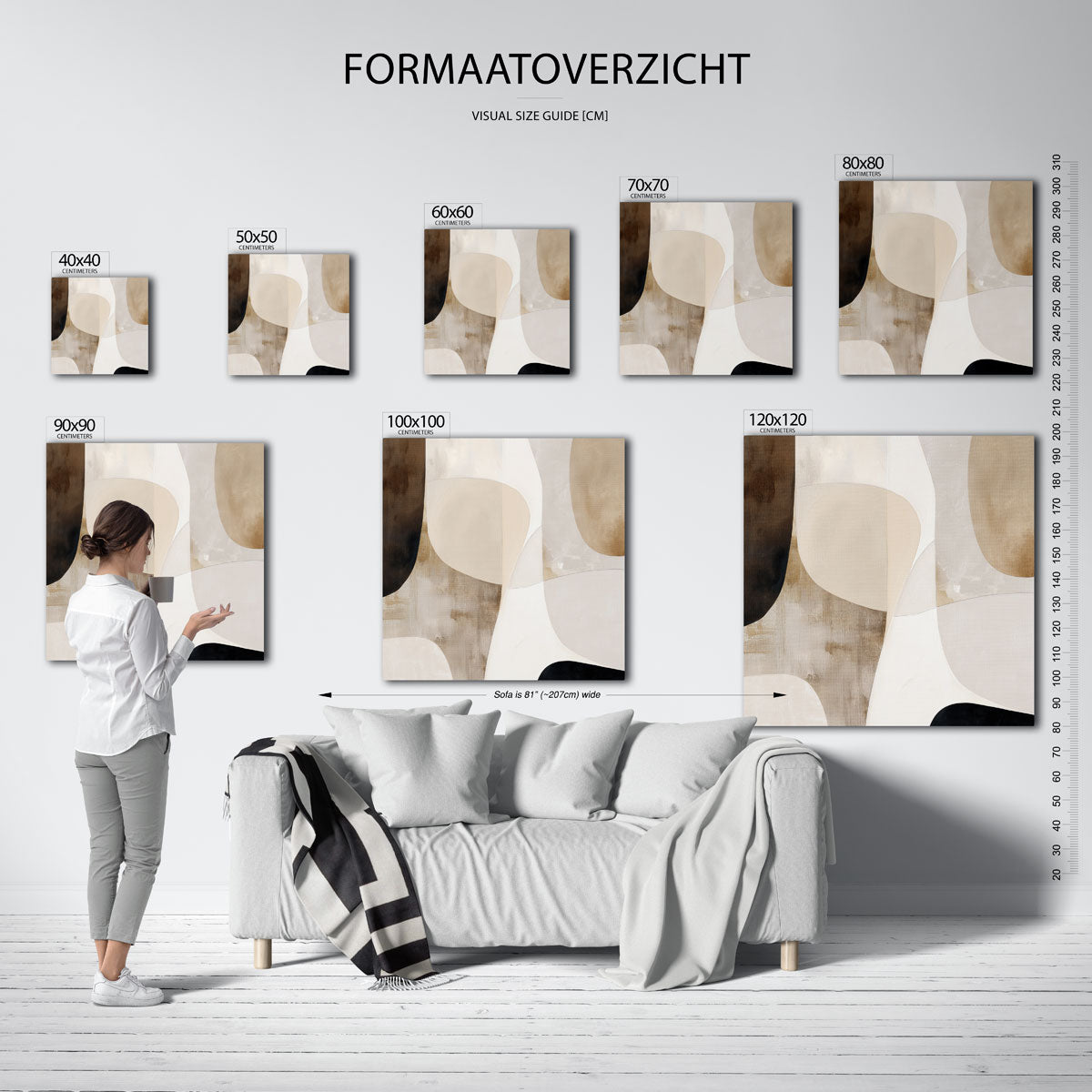 Abstracte vormen Poster