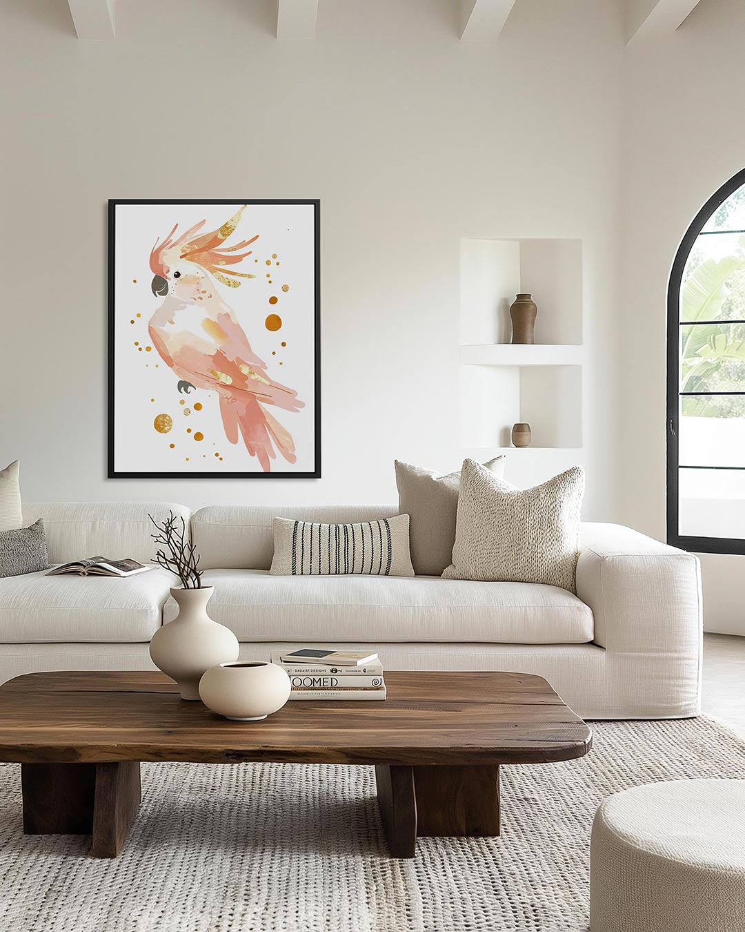 Vrolijke vogel illustratie Kunstwerk