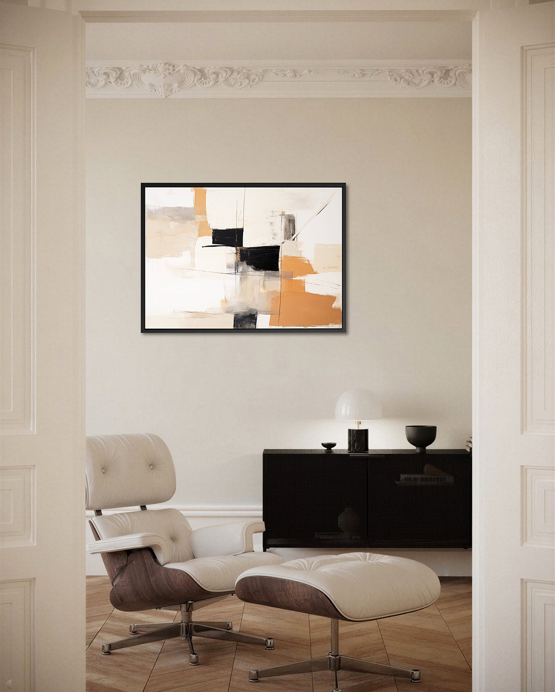 Geometrische compositie Kunstwerk