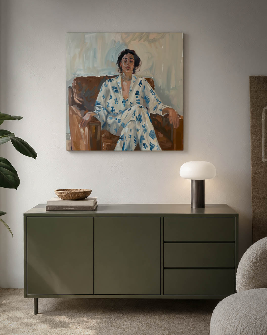 Ontspannen moment Kunstwerk