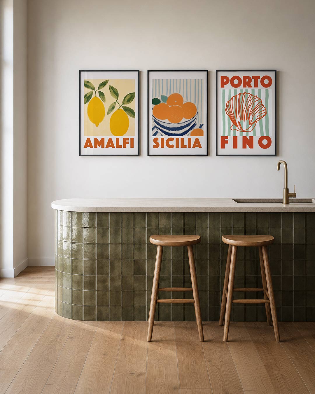 Citroenkleurenspel Posterset