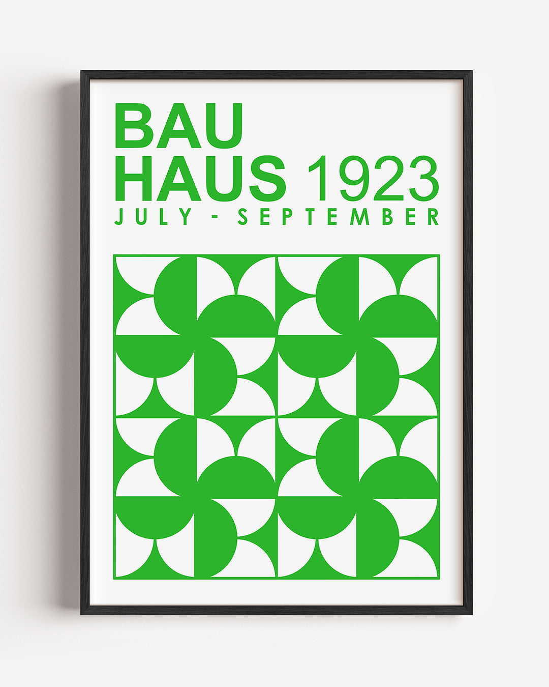 Groene vormenritme Poster