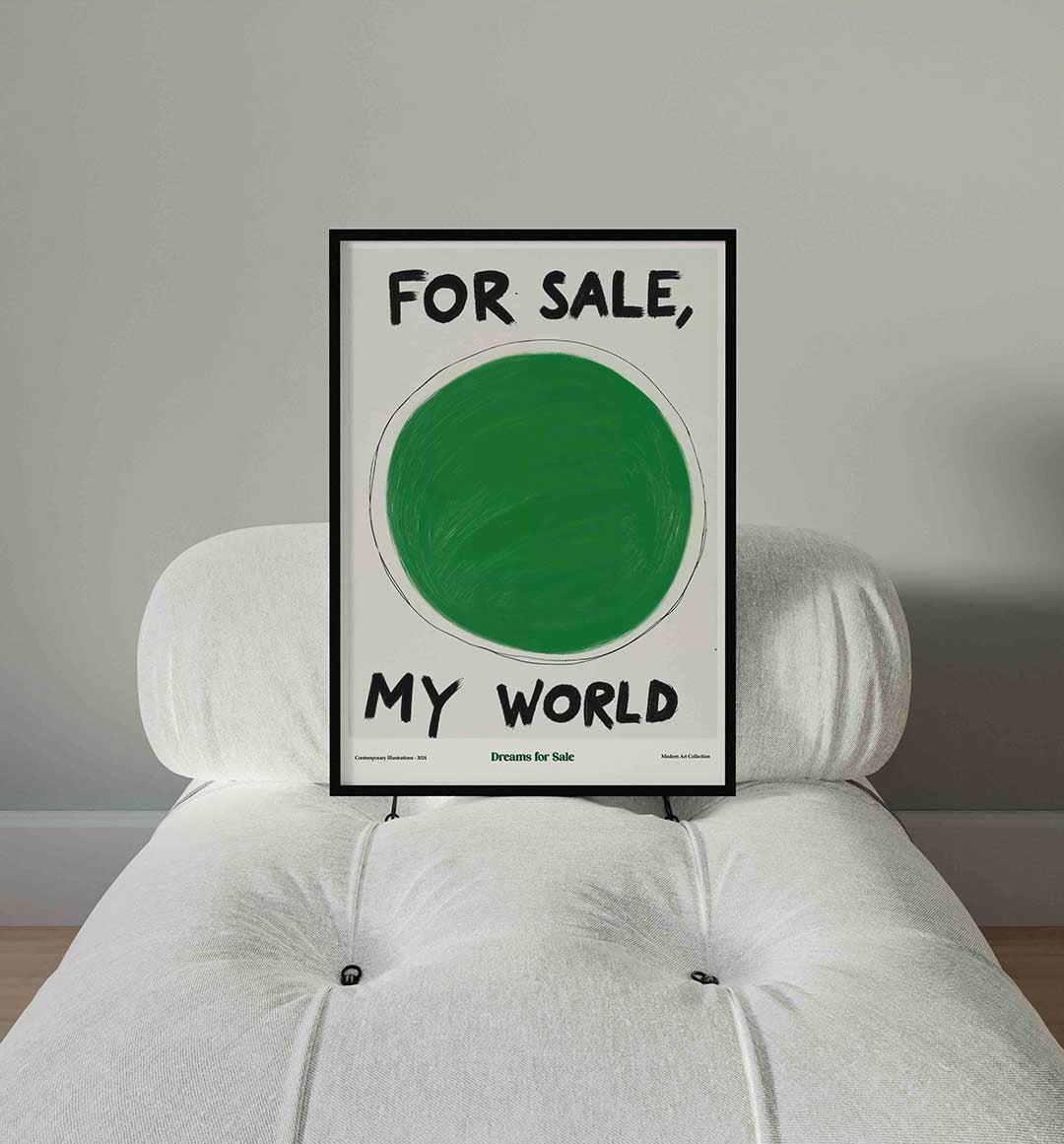 Groene cirkel Poster