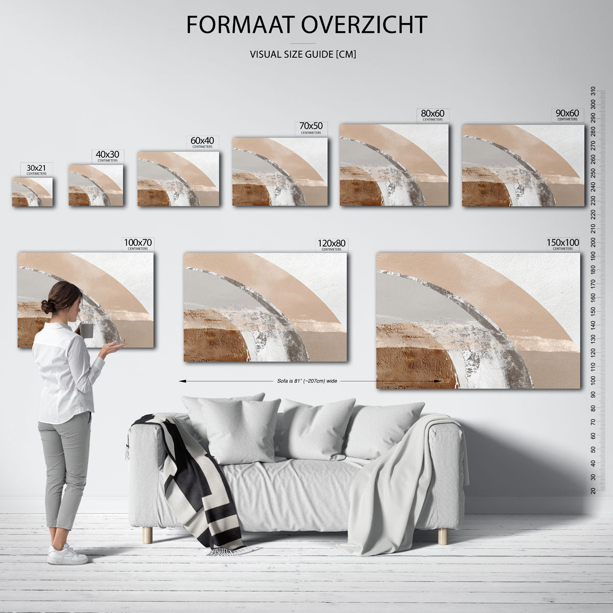 Abstracte vormen Poster