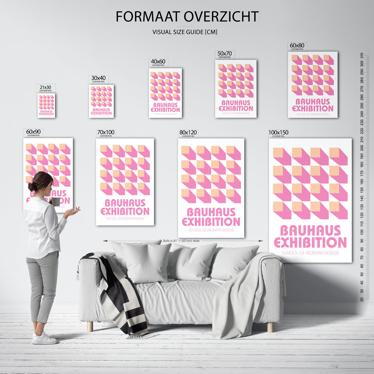 Vorm en schaduw Poster