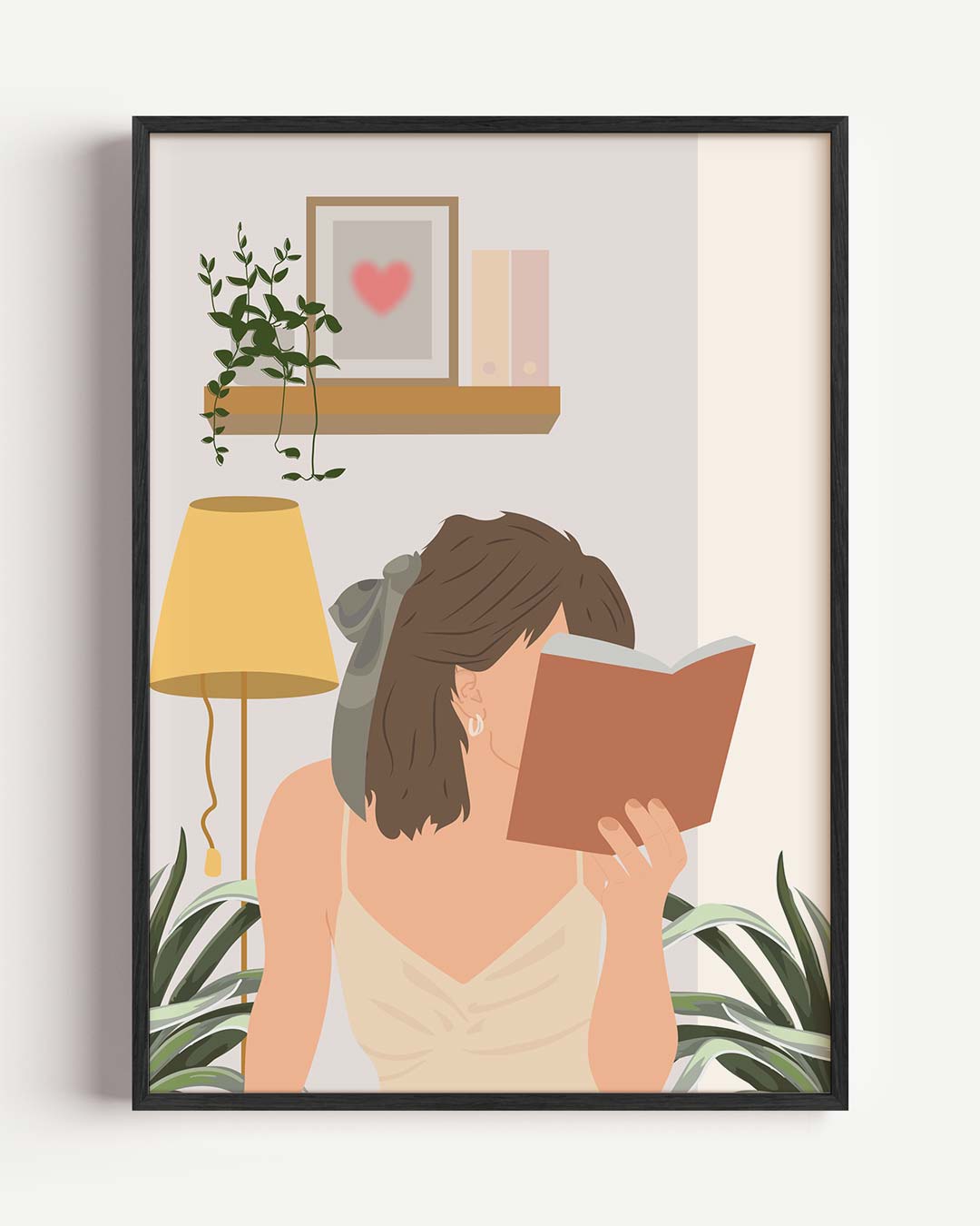Gezellige Leeshoek Posters Poster-WallArtistic