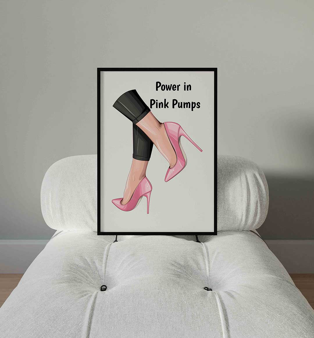 Roze pumps Poster