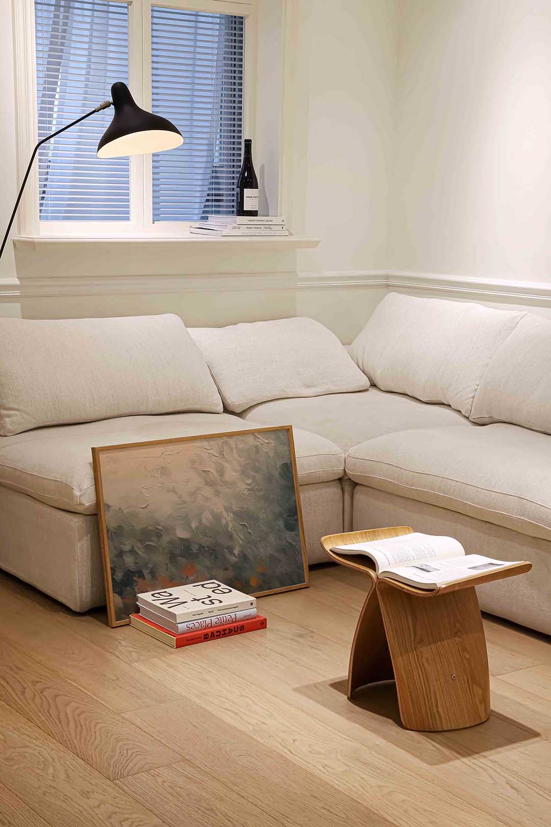 Abstracte wolken en golven Poster