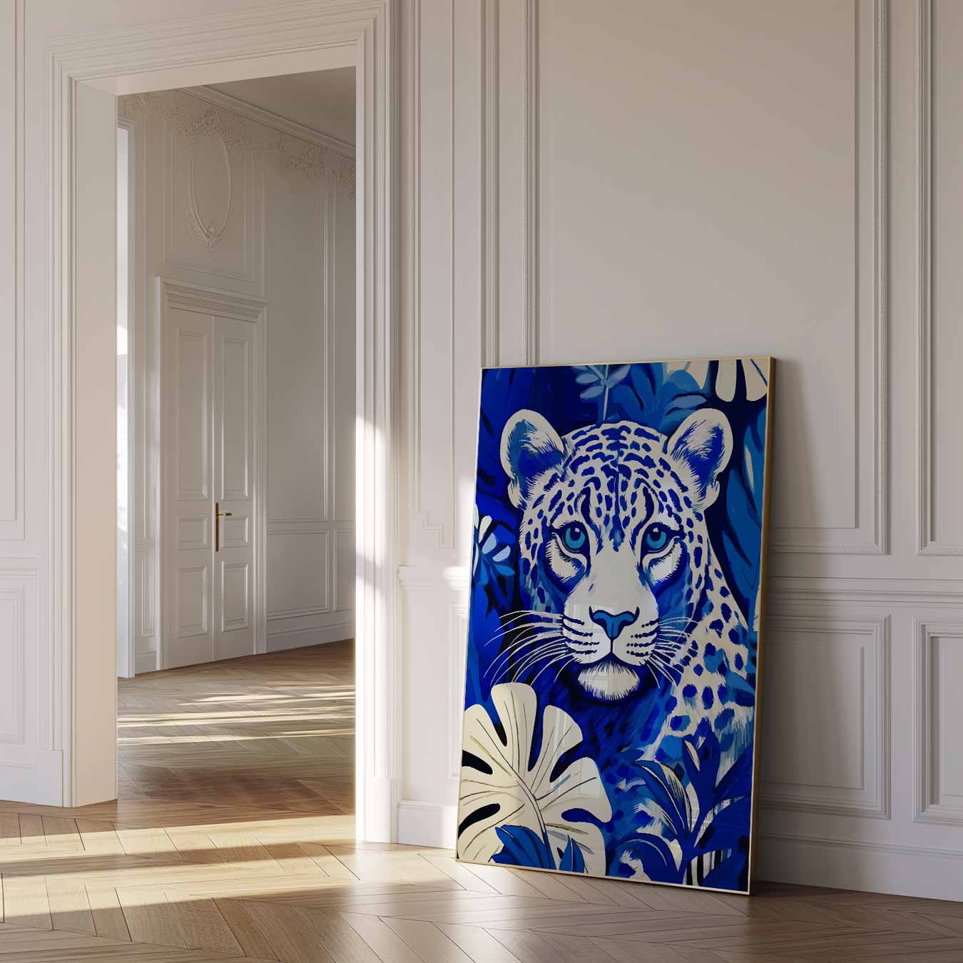 Jungle Leopard Power Poster-WallArtistic