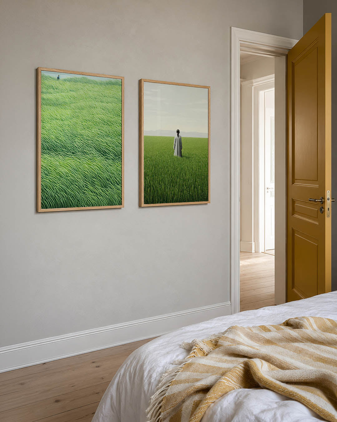 Golvend grasland Posterset