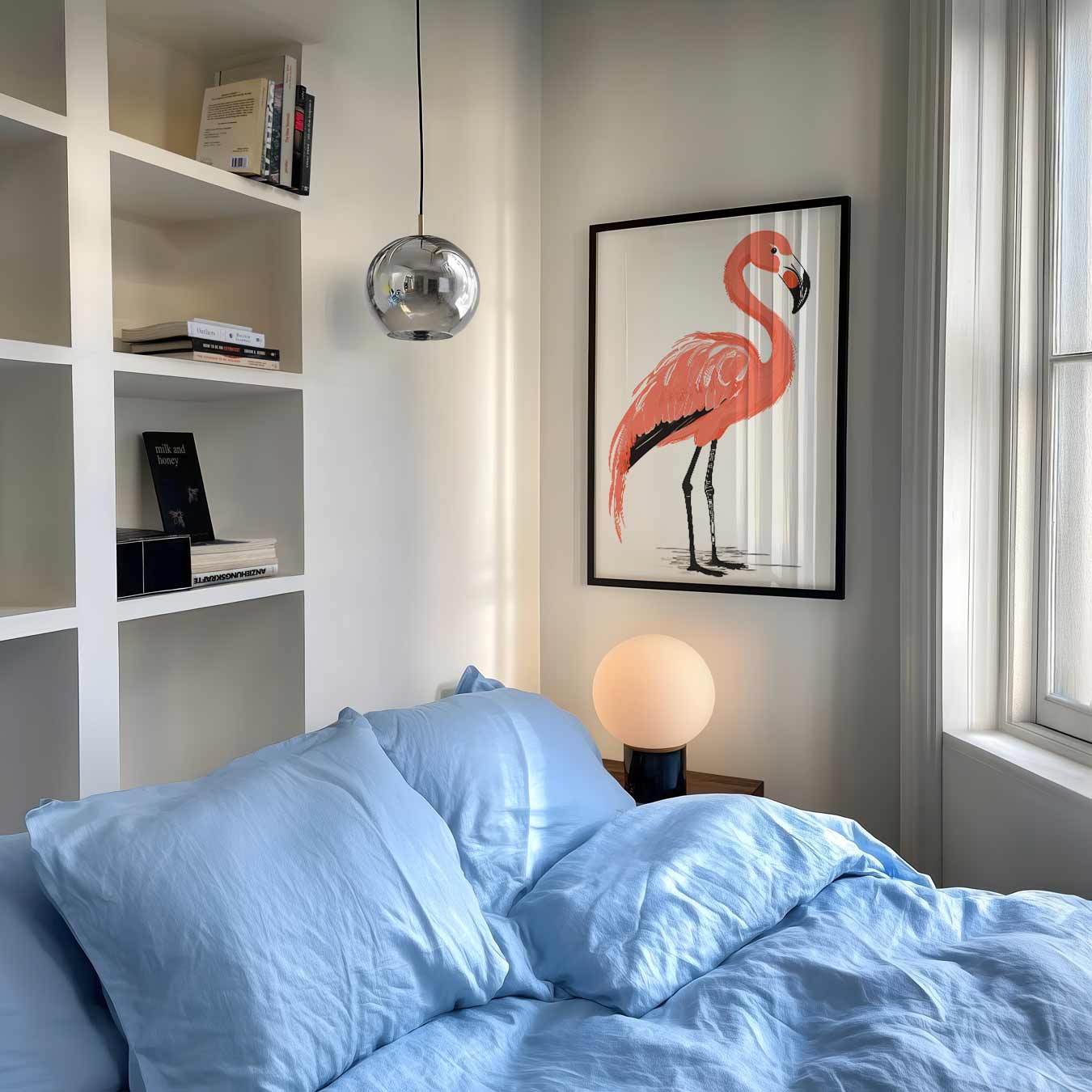 Flamingo Elegantie Poster-WallArtistic