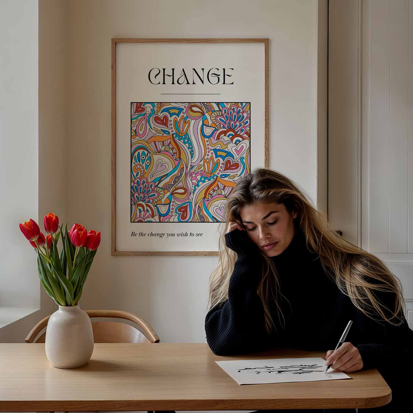 Change Inspiratieposter-WallArtistic