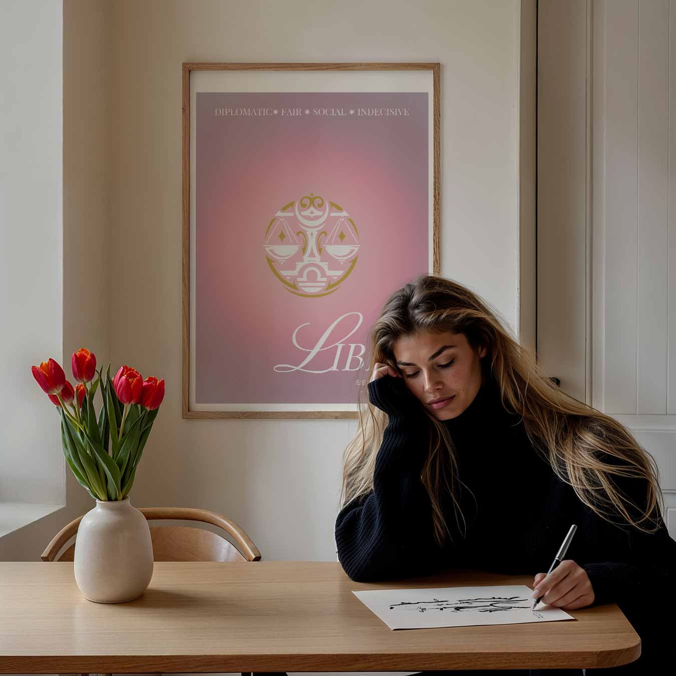 Libra Sterrenbeeld Poster-WallArtistic