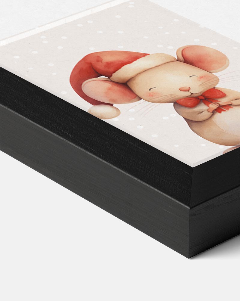 Schattige Kerstmuizenposter-WallArtistic