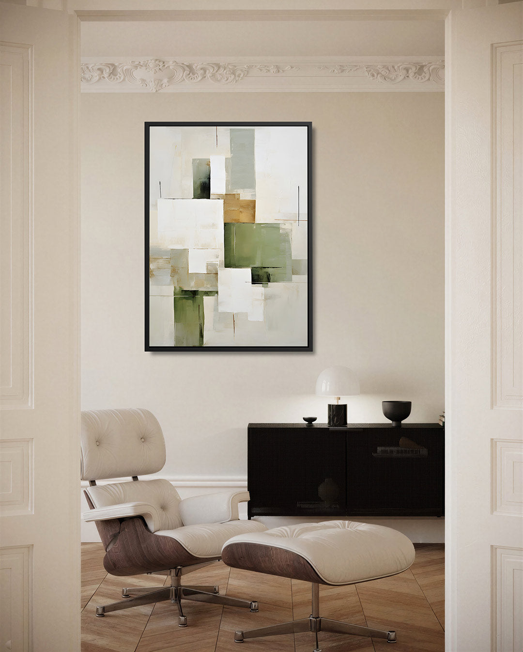Geometrische compositie Kunstwerk