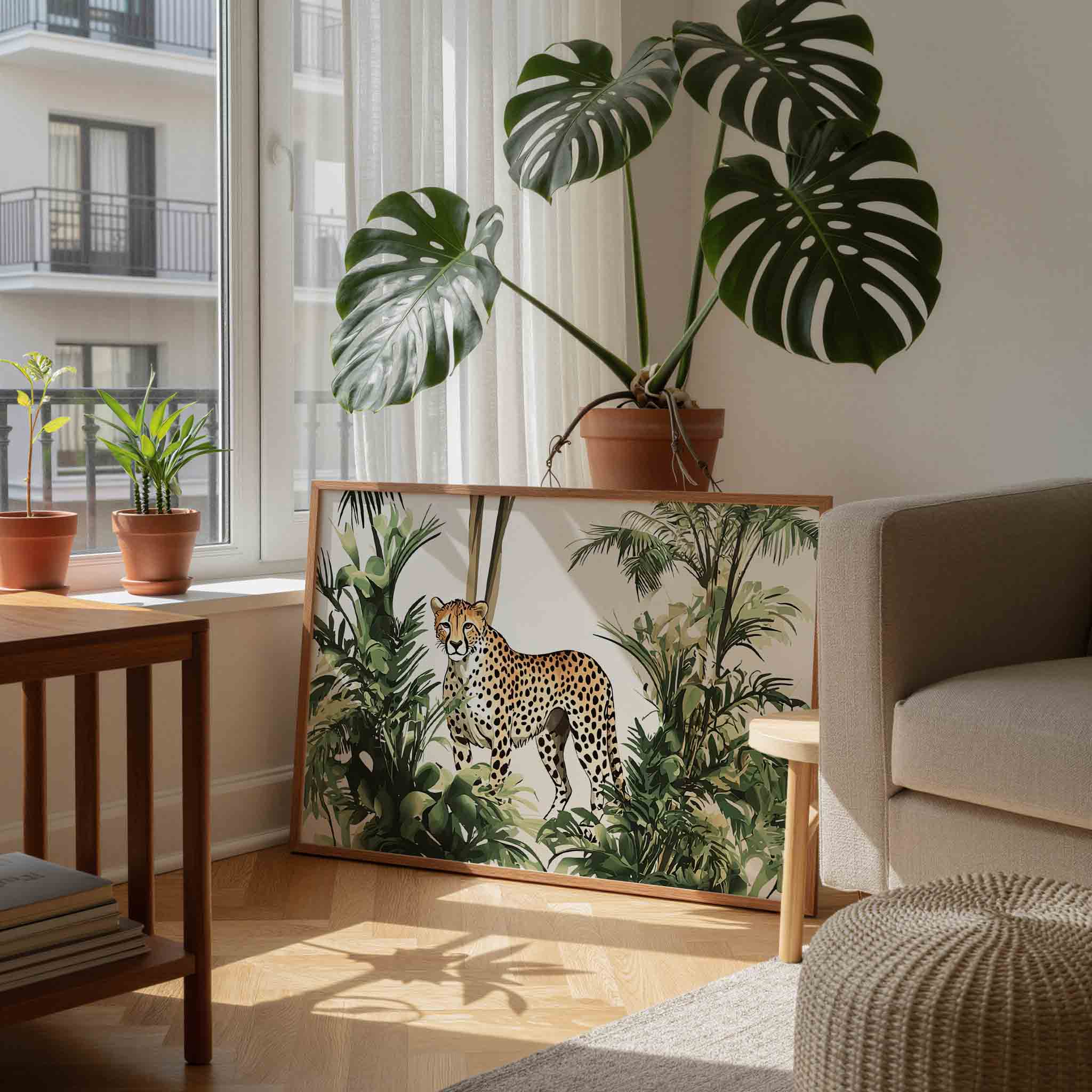 Luipaard in jungle Poster