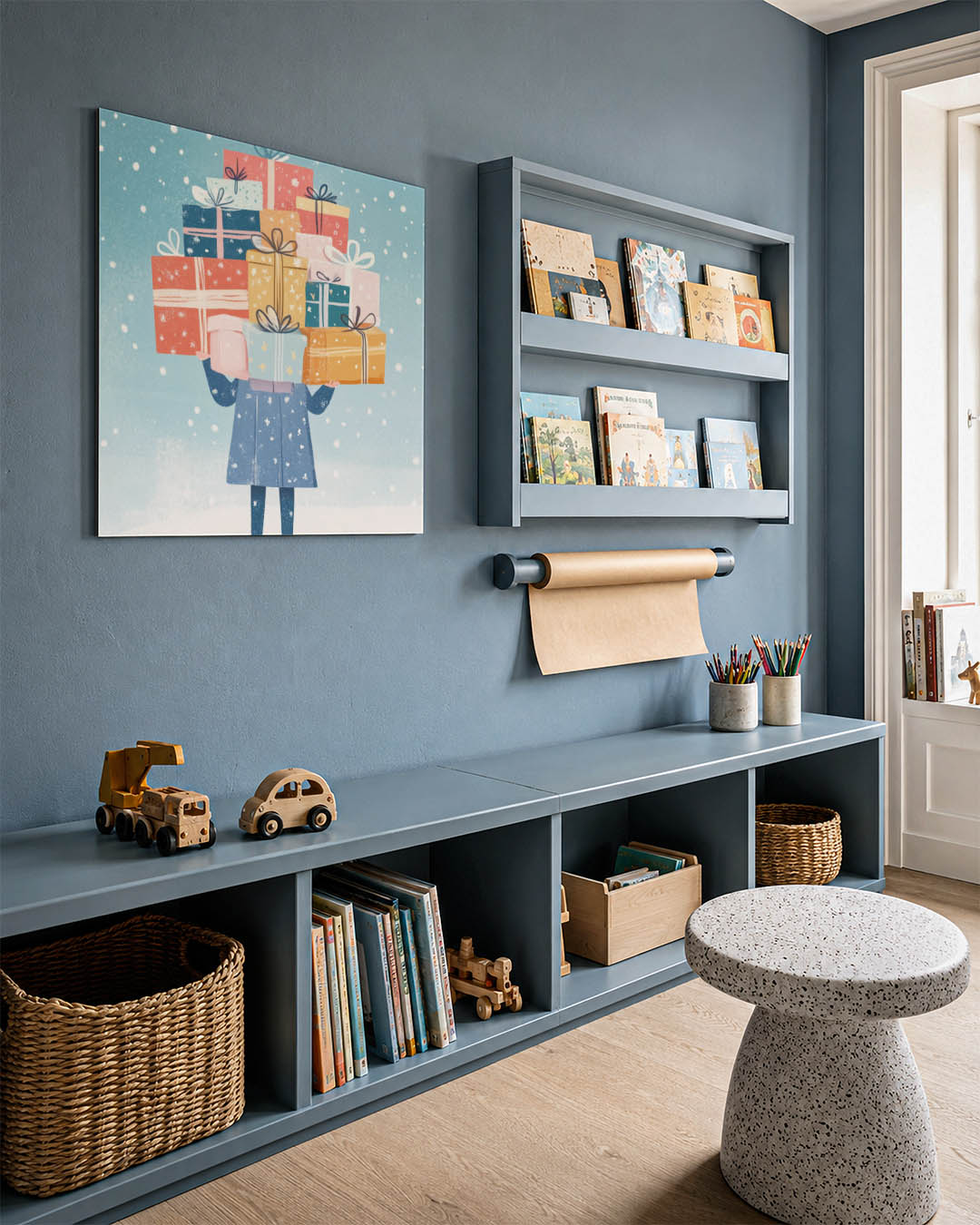 Speelse cadeau illustratie Kunstwerk