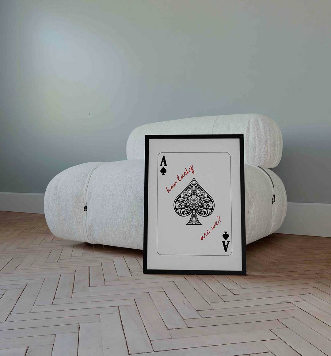 Schoppen aas Poster