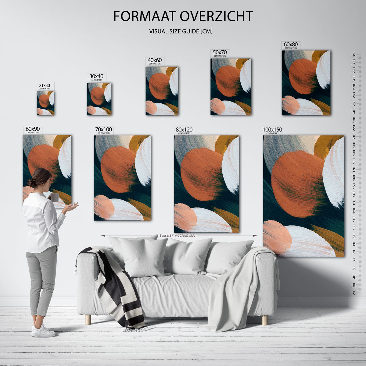 Abstracte vormen Poster
