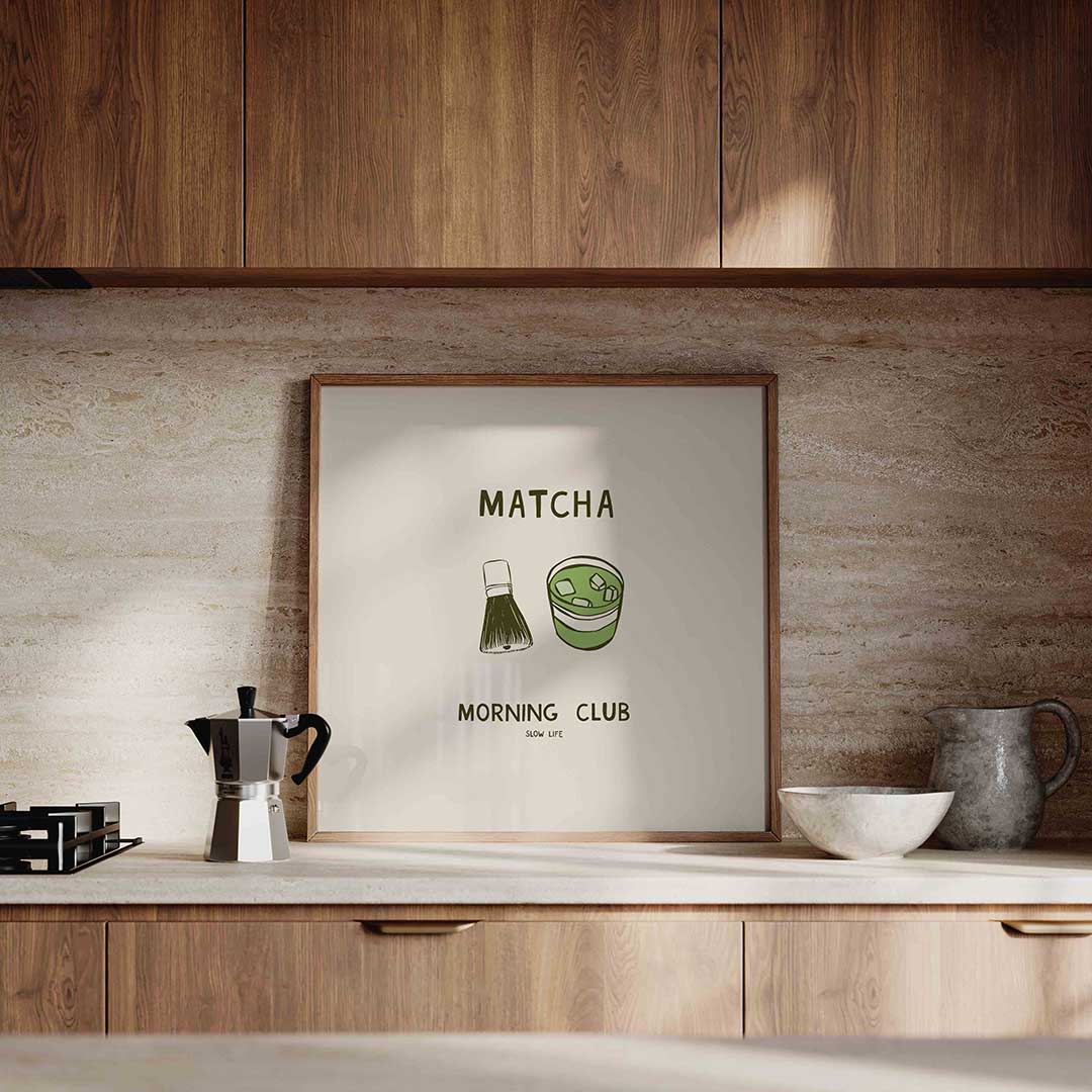 Matcha morning club Poster