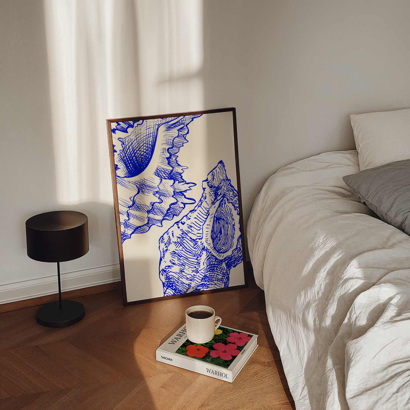 Maritieme Schelp Illustratie Poster-WallArtistic