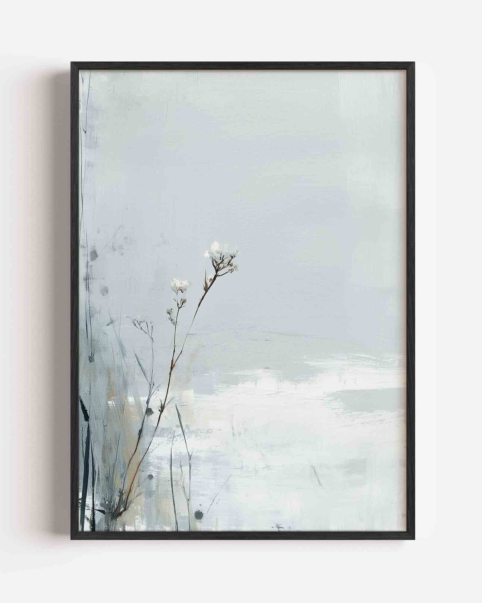 Bloemen op lichte achtergrond Poster