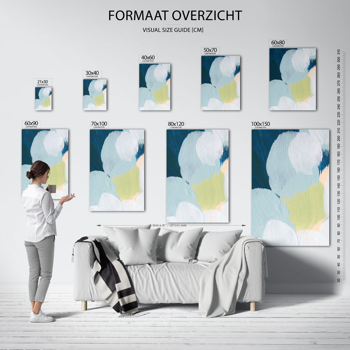 Abstracte vormen Poster