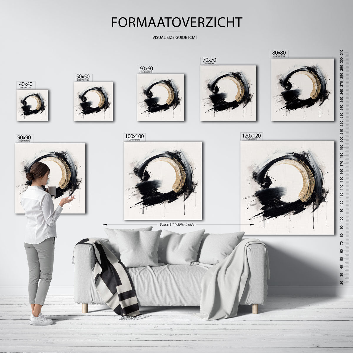 Abstracte cirkel Poster