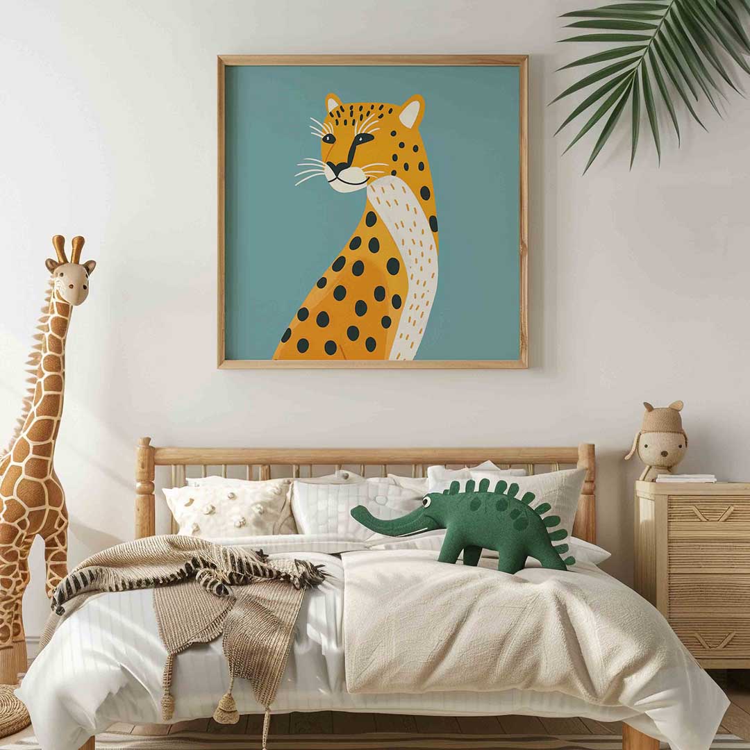 Luipaard illustratie Poster