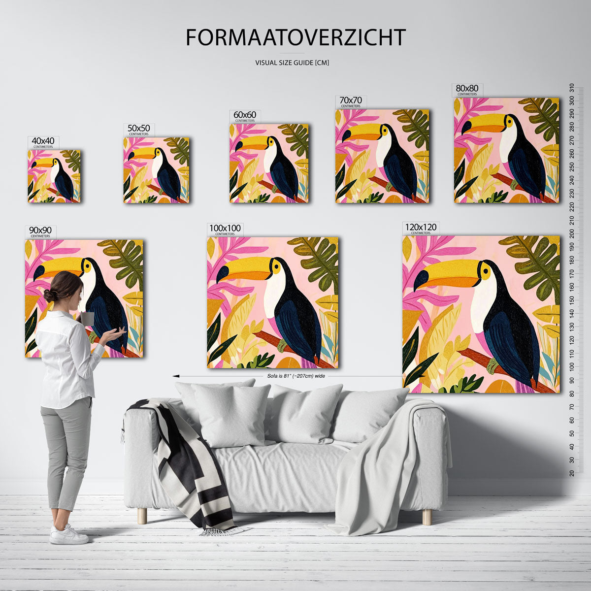 Toekan op tak Poster