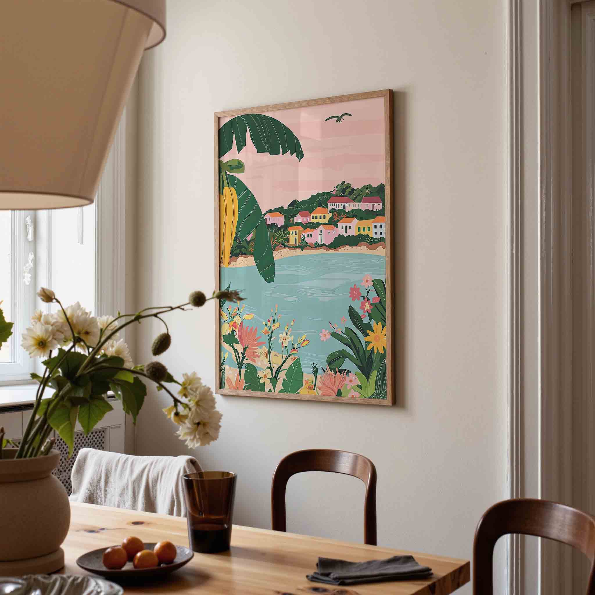 Tropisch landschap Poster