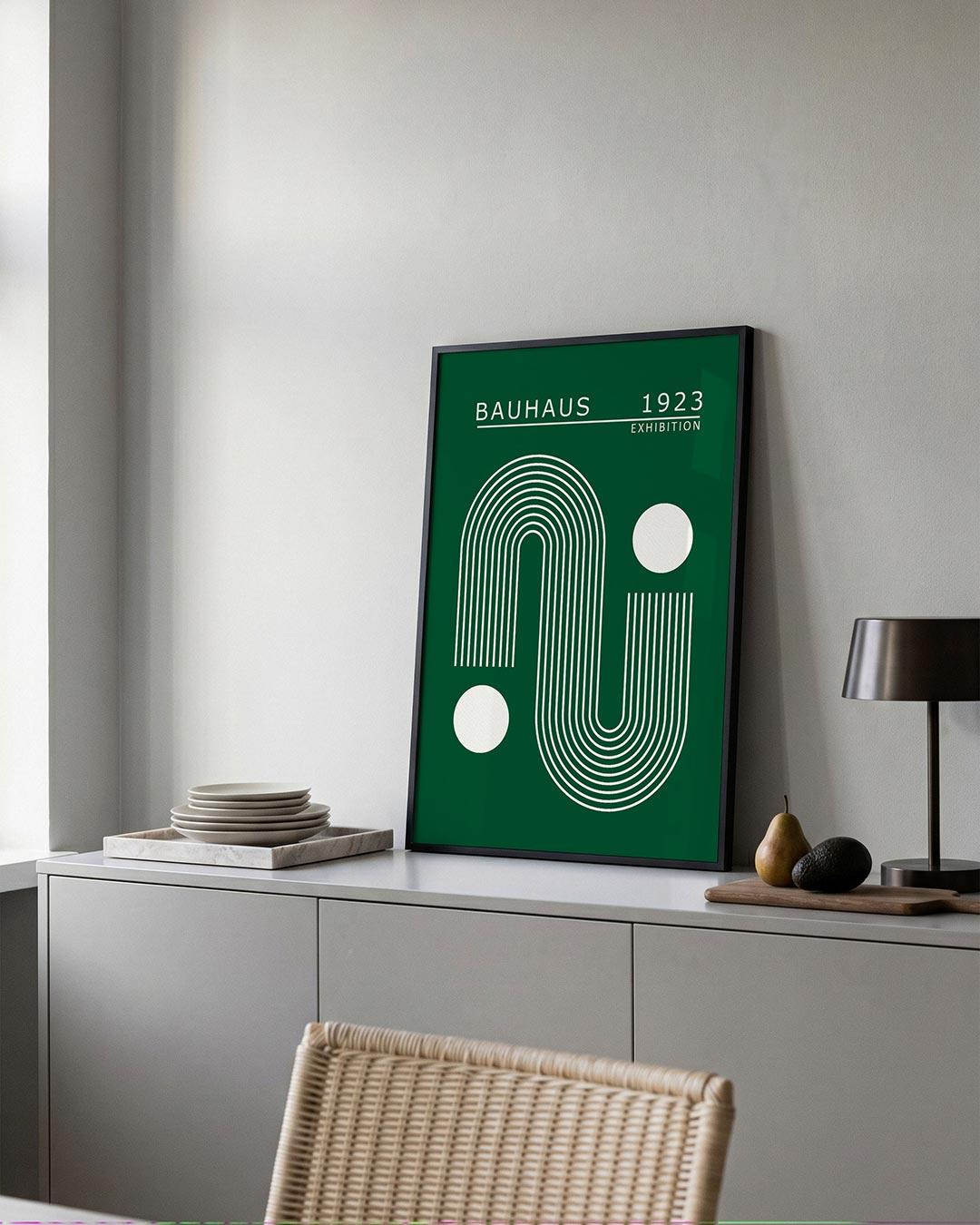 Lijnen en cirkelvormen Poster