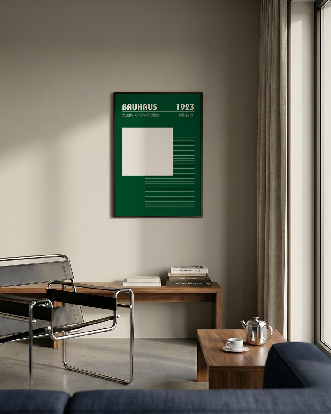 Lijnen en vlakte Poster