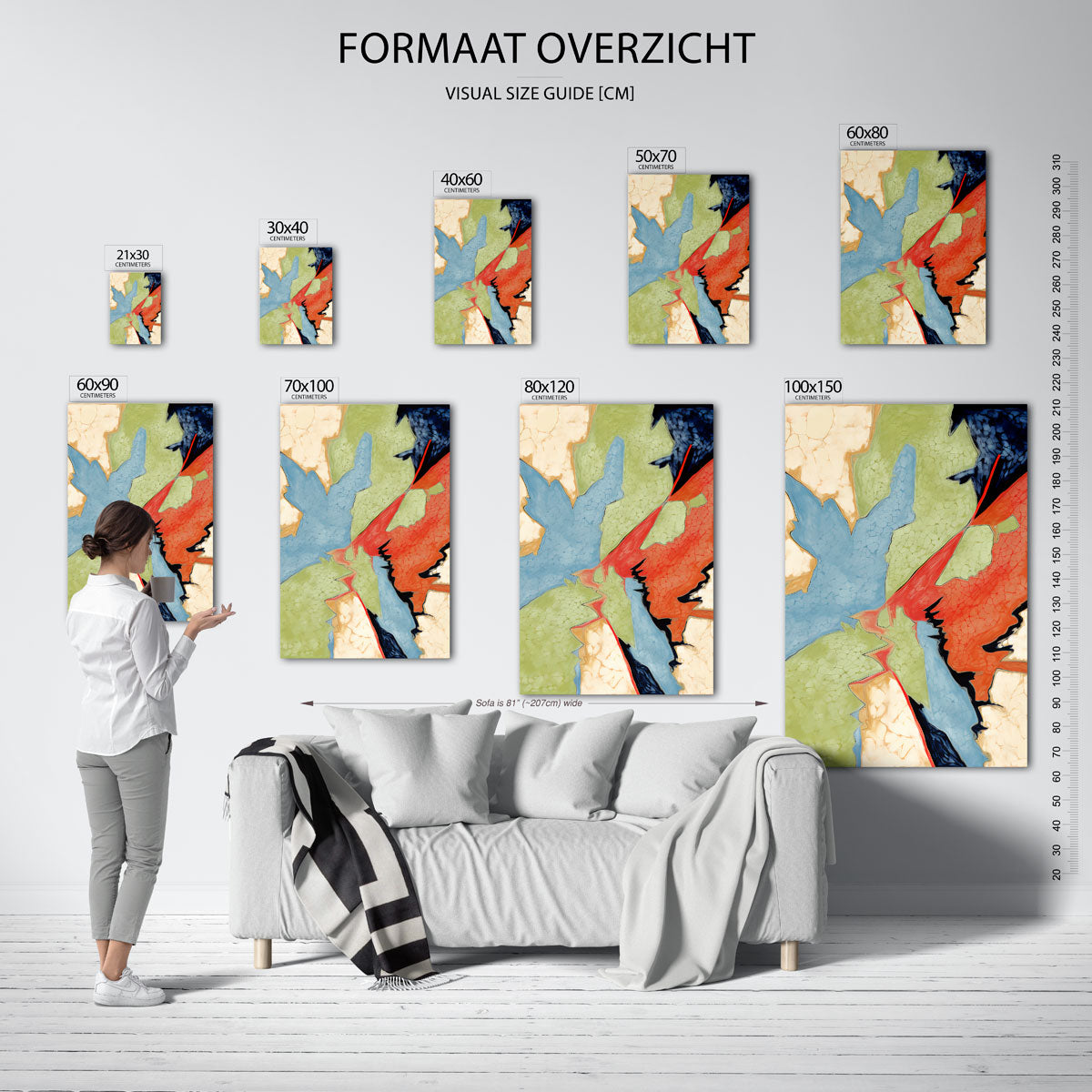 Abstracte vormen Poster