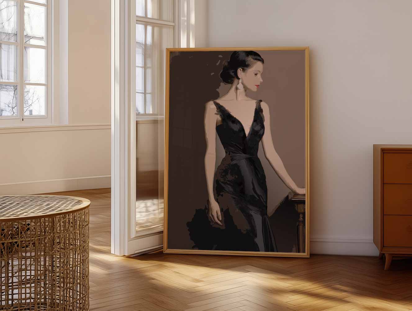 Elegante Avondjurk Poster-WallArtistic
