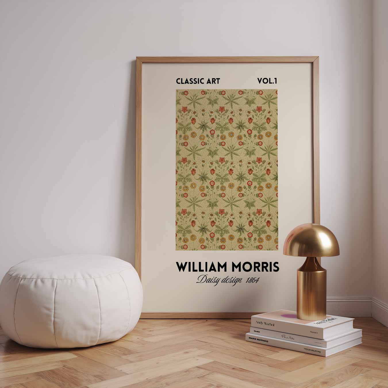 William Morris Daisy Design 1864 Poster-WallArtistic