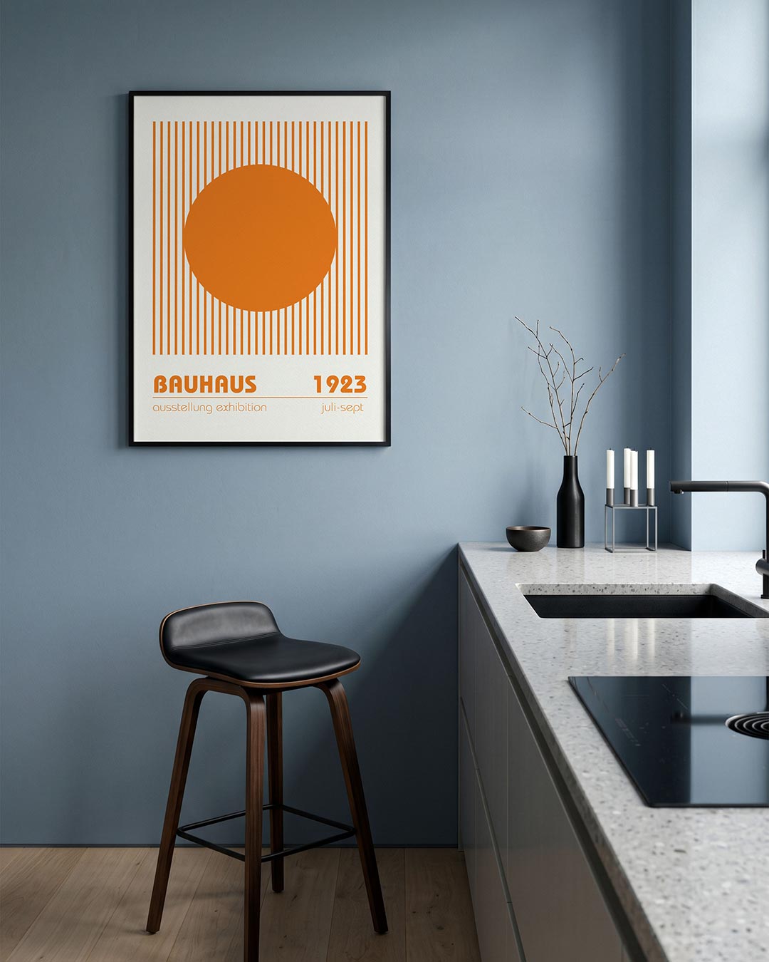 Cirkel en lijnen Poster