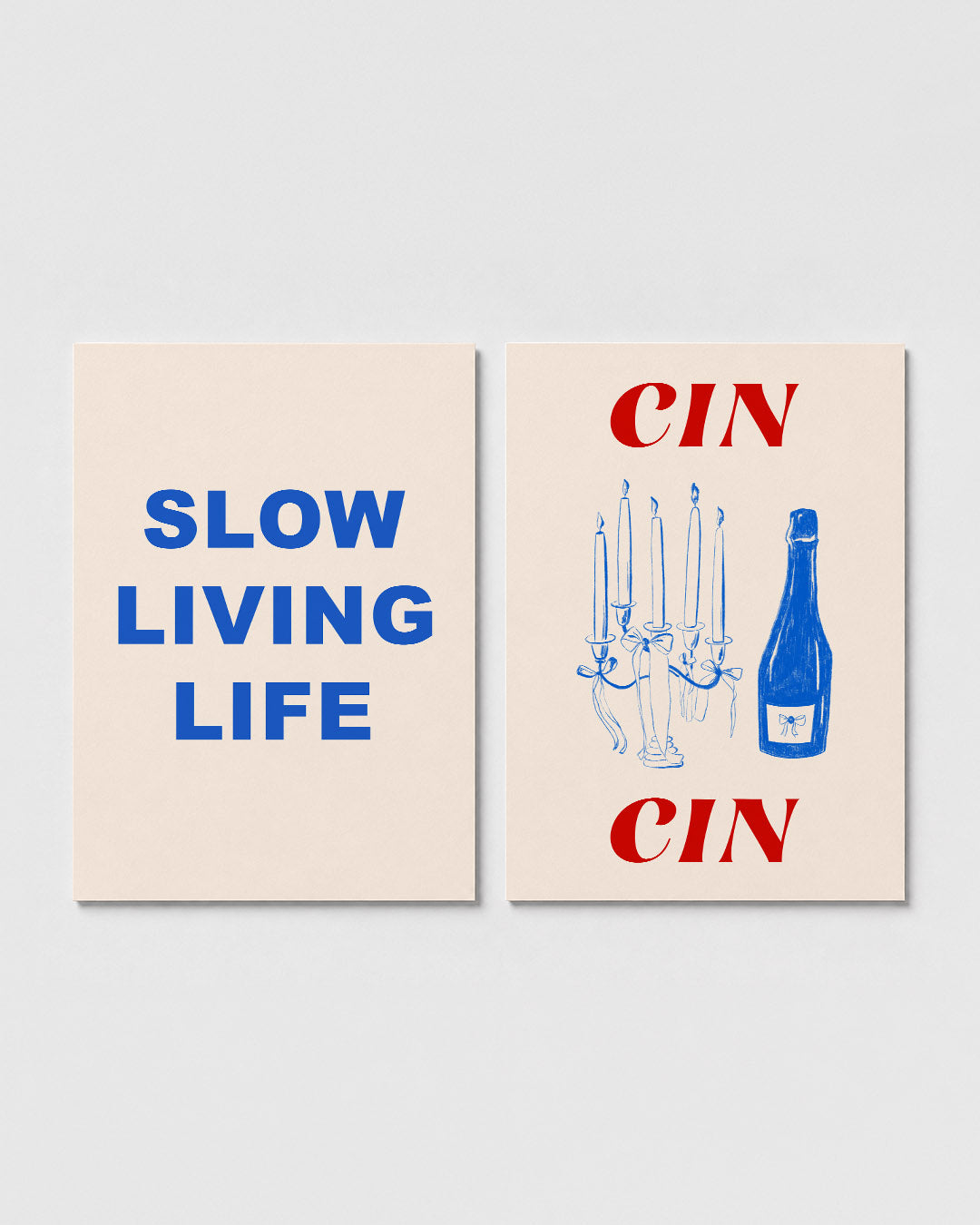 Kleur en woorden Posterset