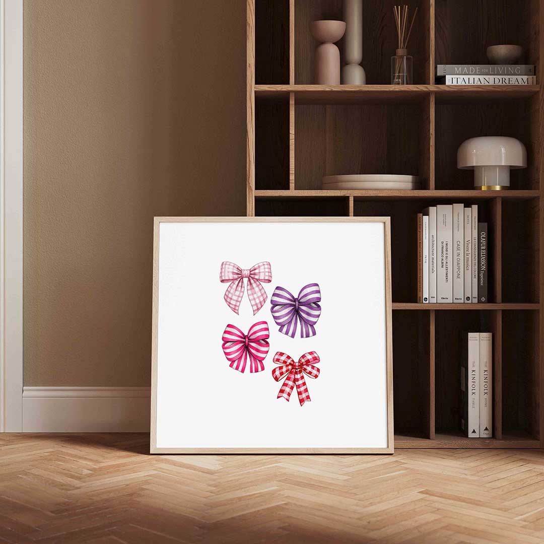 Strikjes in pastel Poster