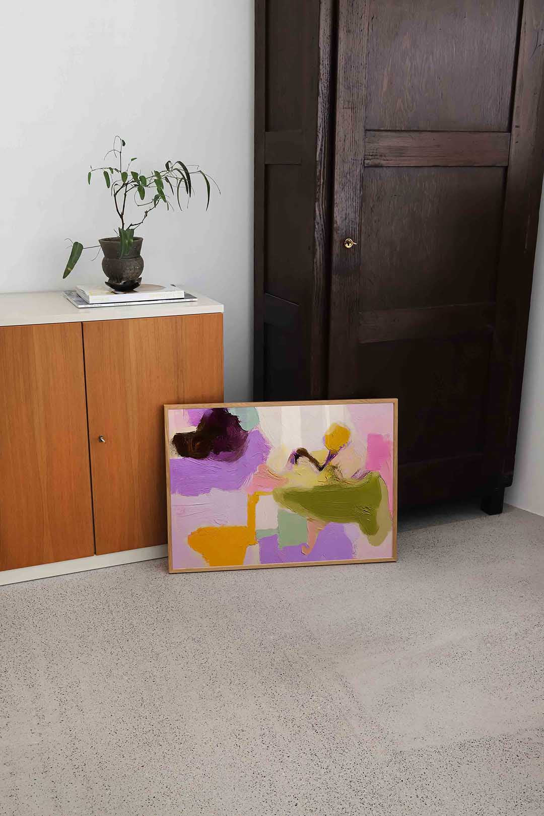 Abstracte vormen en kleuren Poster