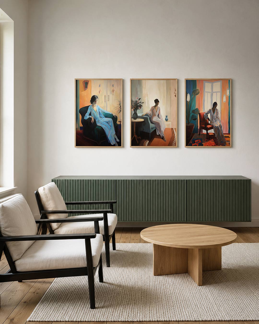Zachte kleurharmonie Posterset